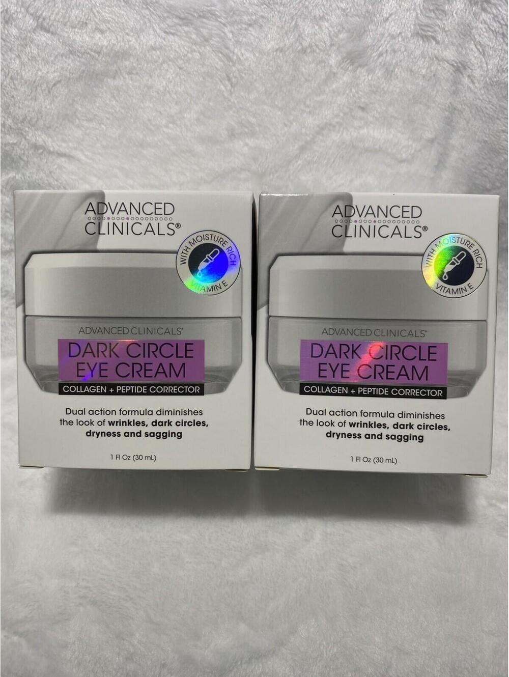 Bundle of 2 Brand New Advanced Clinicals‎ Dark Circles Eye Cream